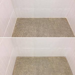 before and after silicone shower
