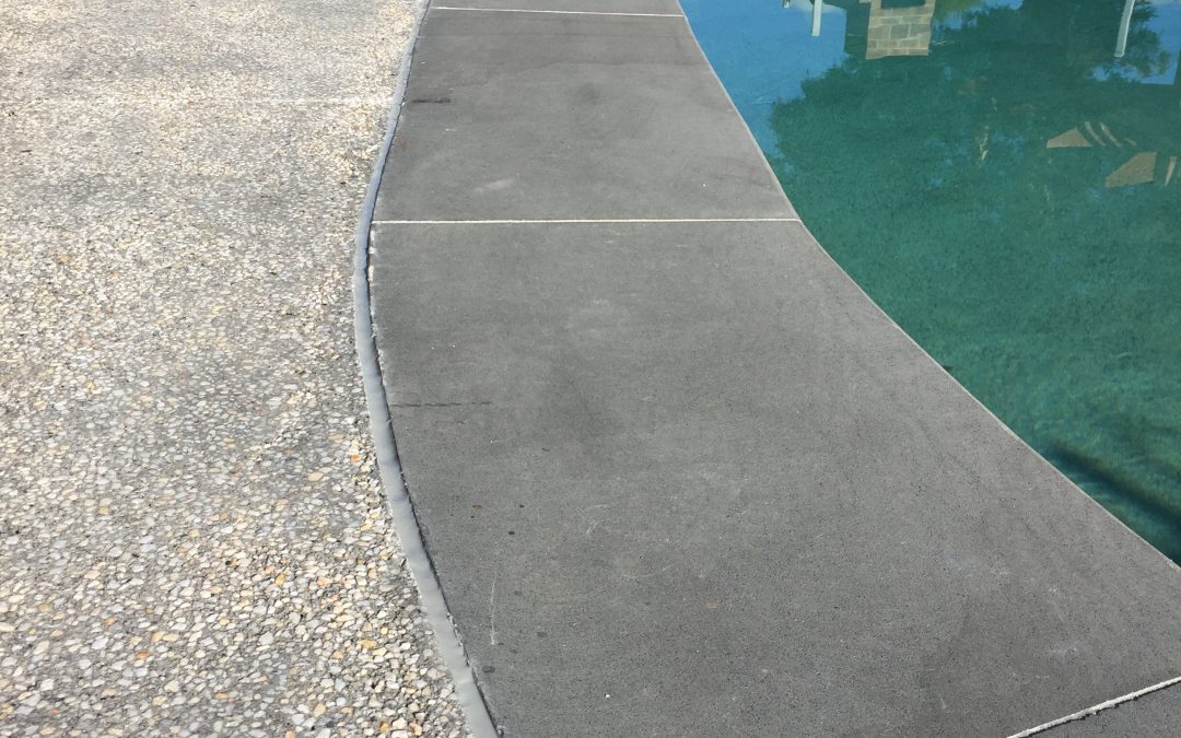External pool coping bluestone to aggregate in Mt Eliza 